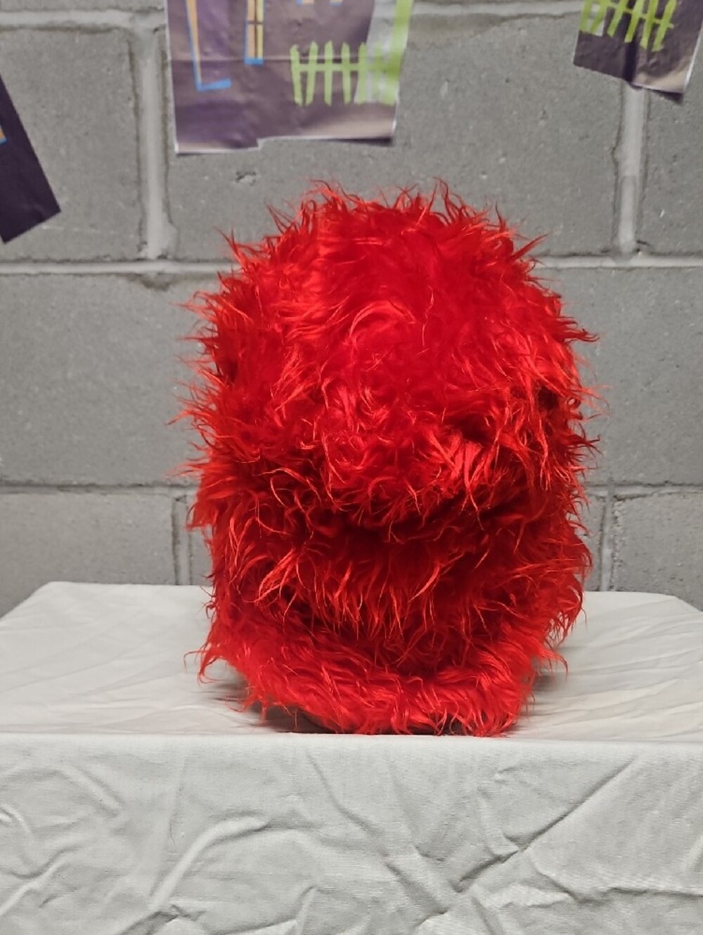 Red Faux Fur Bucket Hat - Women Accessories - Picture 3 of 5